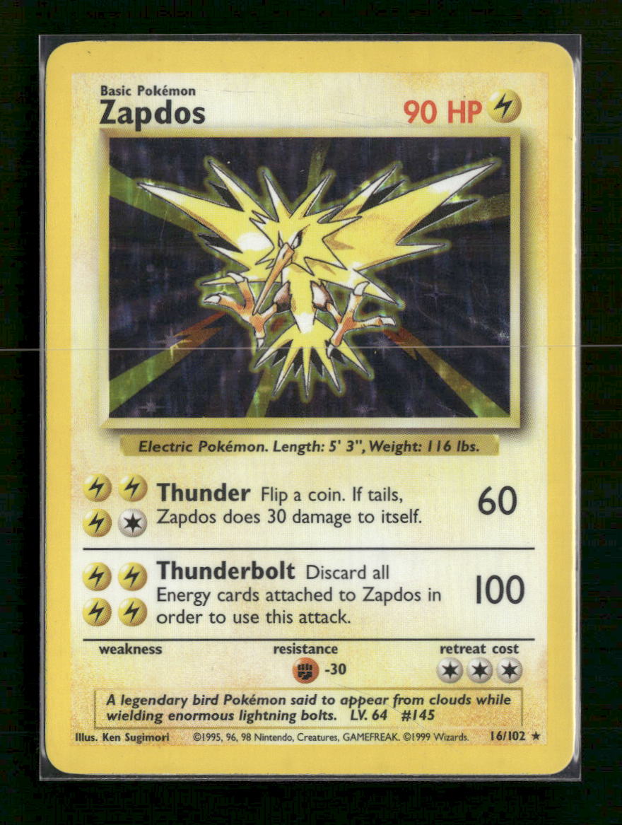 Base Set Zapdos #016/102