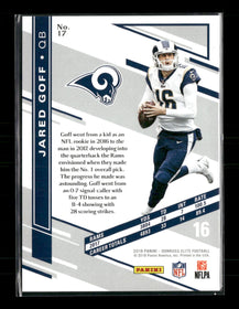 2018 Donruss Elite Aspirations Jared Goff #/84 #17