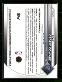 2025-26 Bowman Chrome Refractor Cedric Coward #/499 #BCV-11