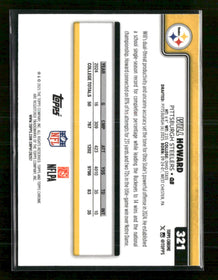 2025 Topps Chrome Football Leather Refractor Will Howard Rookie #321