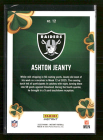2025 Panini Instant Lucky Clover Ashton Jeanty #12