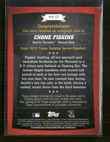 2010 Topps Update Peak Performance Auto Chone Figgins #PPA-CF
