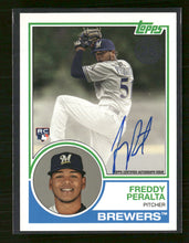 2018 Topps Update 1983 Topps Autographs Freddy Peralta Auto #83A-FP