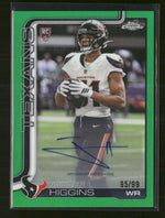 2025 Topps Chrome Rookie Auto Green Refractor Jayden Higgins #/99 #RA-JHI