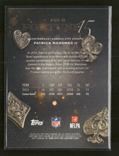 2025 Topps Chrome Fortune 15 X-Fractor Patrick Mahomes II #F15-6