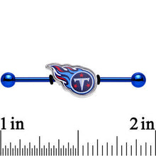 Officially Licensed Tennessee Titans Logo Industrial Barbell 38mm