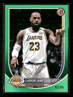2025-26 Bowman Green Border LeBron James #/99 #121