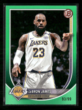 2025-26 Bowman Green Border LeBron James #/99 #121
