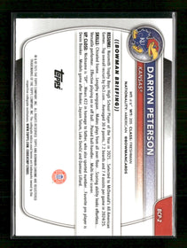 2025-26 Bowman Chrome Prospects Reptilian Refractor Darryn Peterson #BCP-2