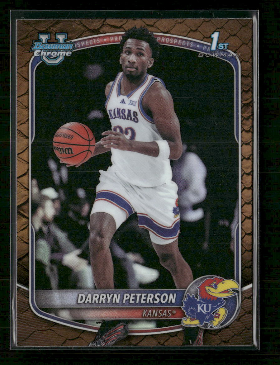 2025-26 Bowman Chrome Prospects Reptilian Refractor Darryn Peterson #BCP-2