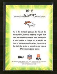 2025 Topps Chrome Radiating Rookies RJ Harvey #RR-15