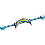 Officially Licensed San Diego Chargers Logo Industrial Barbell 38mm