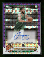 2023-24 Topps Chrome Auto Purple Geometric Jayson Tatum #CG-JT