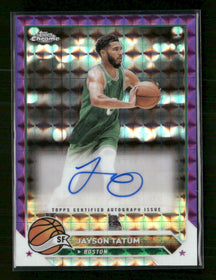 2023-24 Topps Chrome Auto Purple Geometric Jayson Tatum #CG-JT
