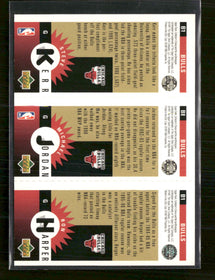 1996-97 Collector's Choice R Harper, M Jordan, S Kerr, Mini-Cards Gold #B1