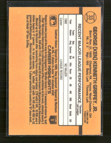 1989 Donruss Ken Griffey Jr. Rookie #33b