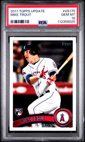2011 Topps Update Mike Trout Rookie PSA 10 #US175