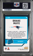 2024 Panini Donruss Optic Purple Shock Drake Maye 9 PSA #229