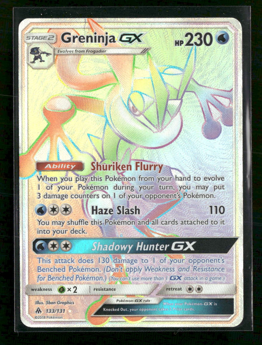 SM - Forbidden Light Greninja GX (Secret) #133/131 Damaged
