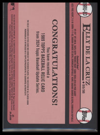 2024 Topps Update 1989 Baseball 35th Anniversary Relics Elly De La Cruz #89RU-ED
