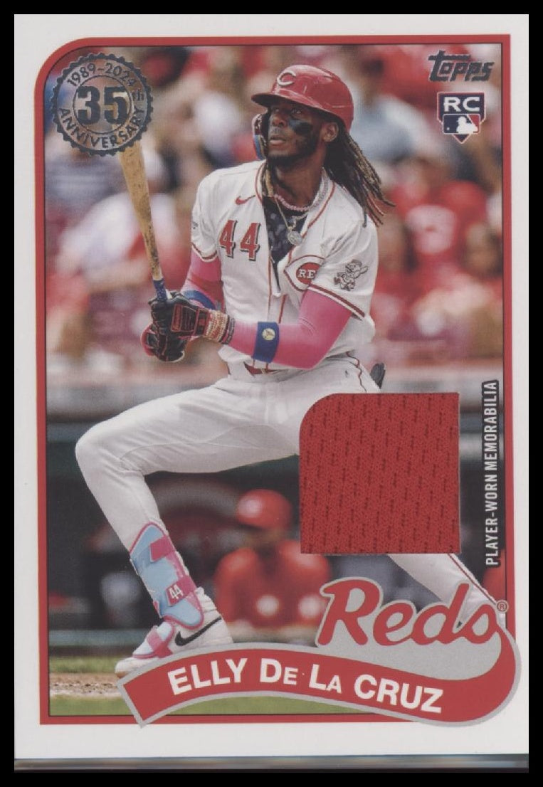 2024 Topps Update 1989 Baseball 35th Anniversary Relics Elly De La Cruz #89RU-ED