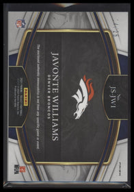 2021 Panini Select Rookie Swatch Tie-Dye Prizm Javonte Williams #/25 #JS-JWI