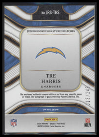 2025 Panini Jumbo Rookie Auto Swatches Prizm Tre Harris #JRS-THS