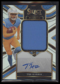 2025 Panini Jumbo Rookie Auto Swatches Prizm Tre Harris #JRS-THS