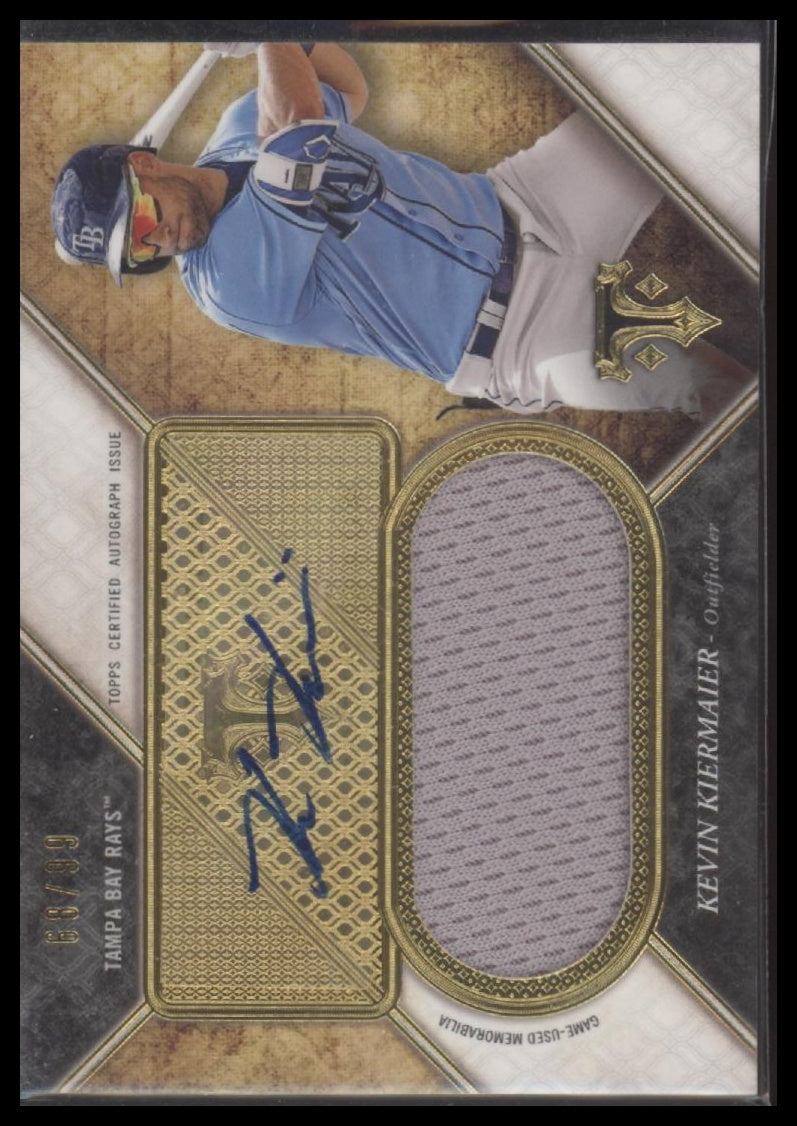 2017 Topps Triple Threads Unity Auto Jumbo Relics Kevin Kiermaier #/99 #UAJR-KK