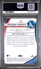 2024 Bowman'S Best Refractor Yoshinobu Yamamoto 10 PSA #34