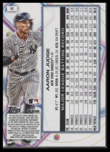 2023 Topps Chrome Cosmic Red Flare Refractor Aaron Judge #/5 #62