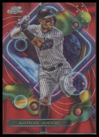 2023 Topps Chrome Cosmic Red Flare Refractor Aaron Judge #/5 #62