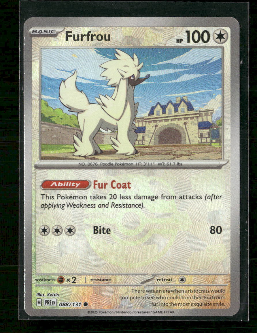 SV: Prismatic Evolutions Furfrou (Master Ball Pattern) #088/131