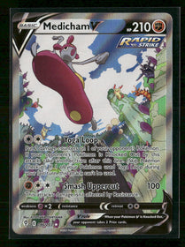 SWSH07: Evolving Skies Medicham V (Alternate Full Art) #186/203