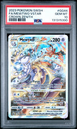 2023 Pokemon Sword And Shield Crown Zenith Fa Mewtwo Vstar 10 PSA #GG44