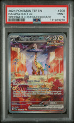 2024 Pokemon En-Temporal Forces SIR Raging Bolt Ex 9 PSA #208