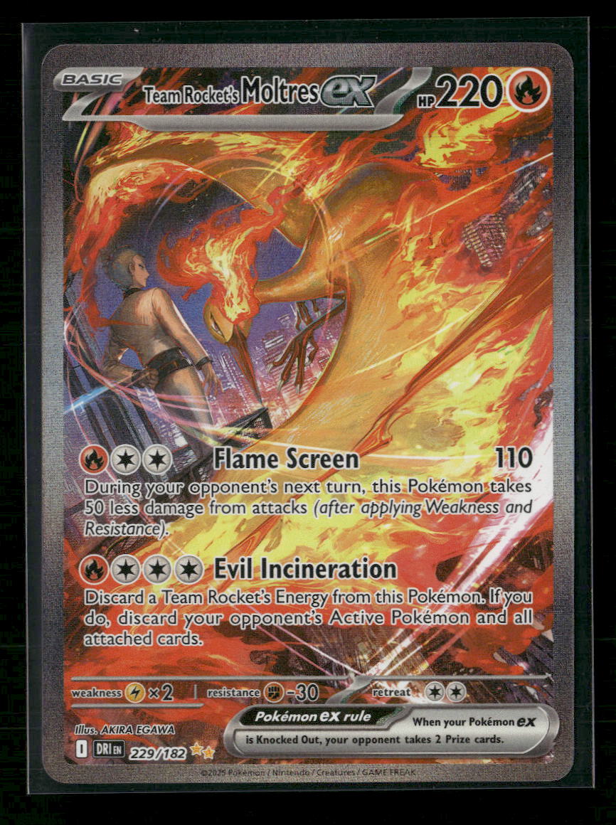 SV10: Destined Rivals Team Rocket's Moltres ex #229/182