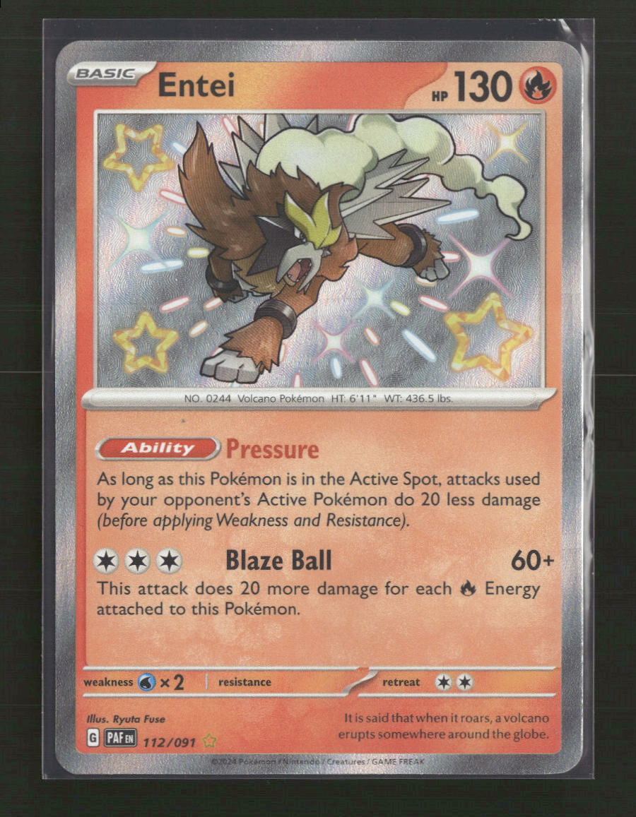 SV: Paldean Fates Entei #112/091