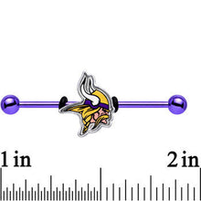 Officially Licensed Minnesota Vikings Logo Industrial Barbell 38mm