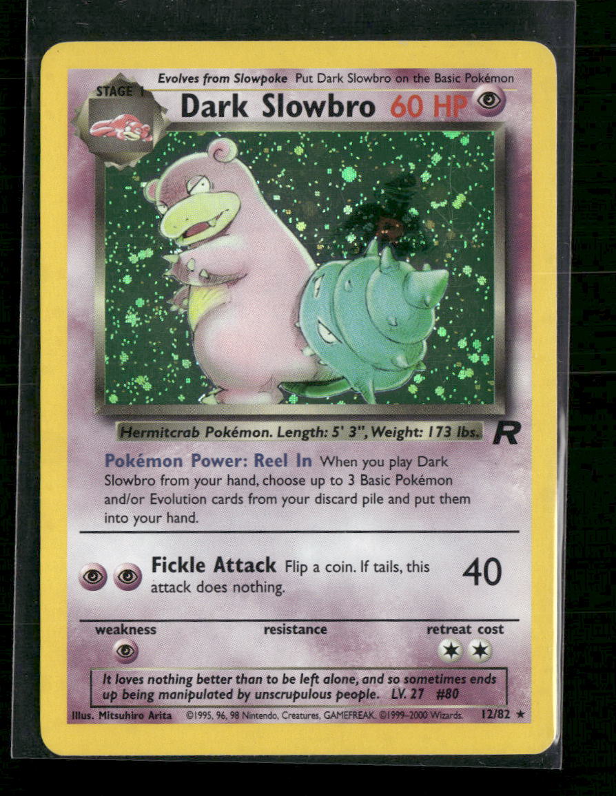 Team Rocket Dark Slowbro (12) #12/82