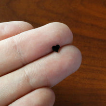 Black Anodized Titanium Heart Nose Ring