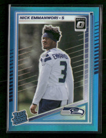 2025 Donruss Optic Blue Hyper Nick Emmanwori Rookie #277