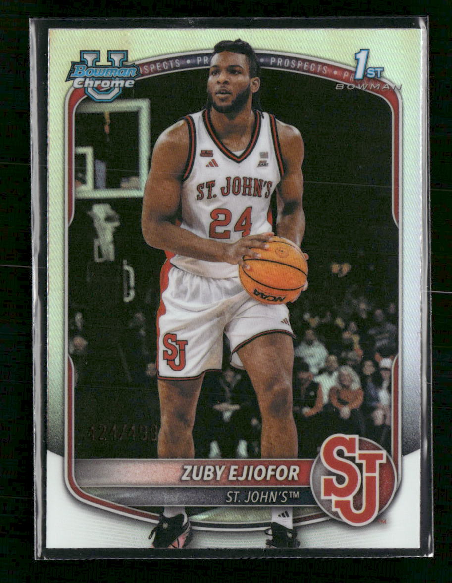 2025-26 Bowman Chrome Prospects Refractor Zuby Ejiofor #/499 #BCP-22