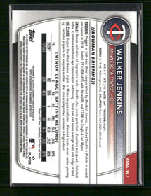 2025 Bowman Chrome Prospect Auto Green Mojo Walker Jenkins #/99 #BMA-WJ