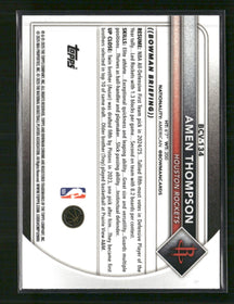 2025-26 Bowman Chrome Yellow Refractor Amen Thompson #/75 #BCV-134