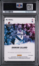 2019 Panini Hoops Premium Stock Hoops Ink-Flash Damian Lillard 9 PSA #DLL