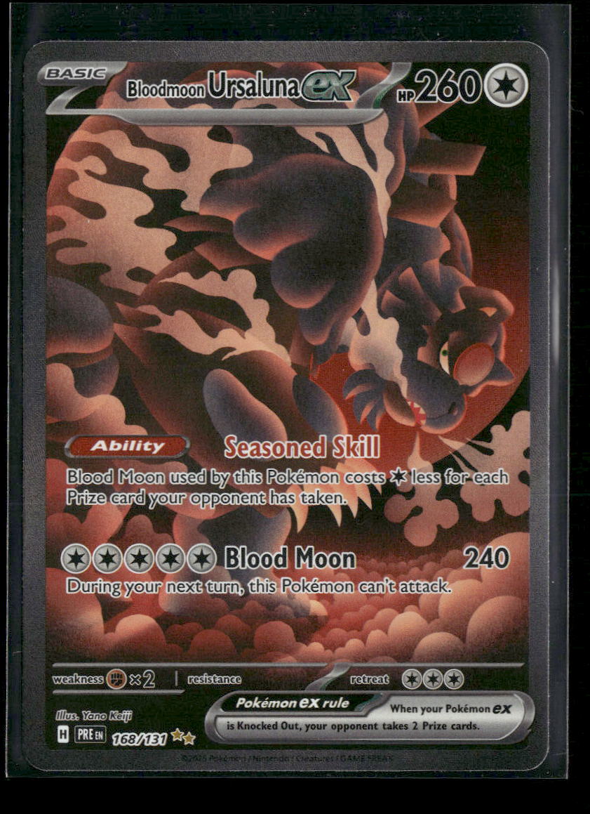 SV: Prismatic Evolutions Bloodmoon Ursaluna ex #168/131