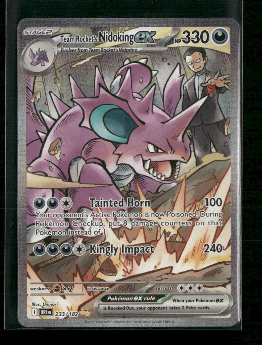 SV10: Destined Rivals Team Rocket's Nidoking ex #233/182