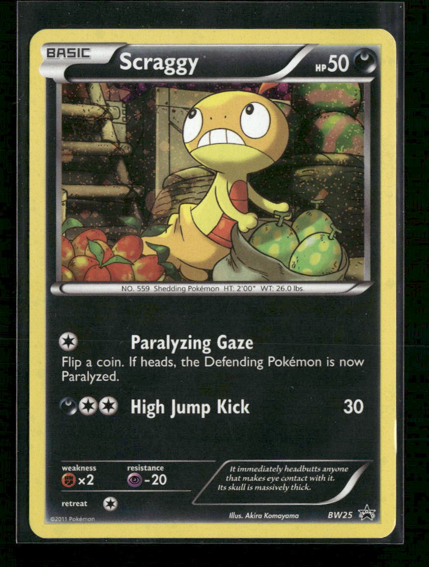 Black and White Promos Scraggy #BW25
