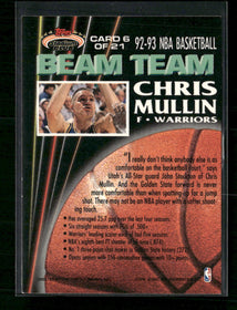 1992-93 Stadium Club Beam Team Chris Mullin #6